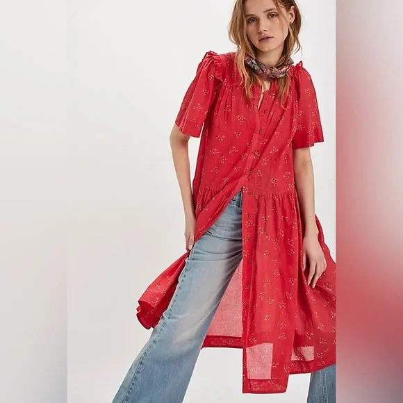 Free People Bella Mae Midi Dress - Picture 1 of 3